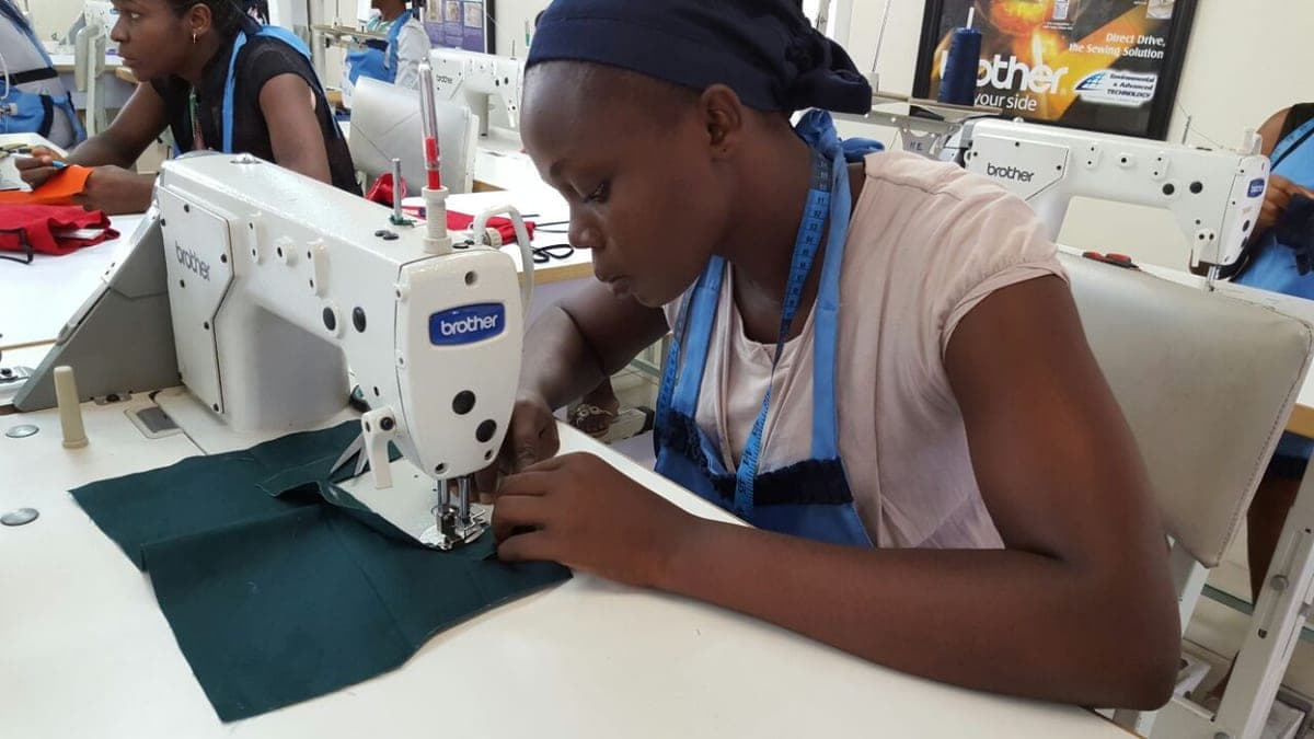 Women at a skills workshop